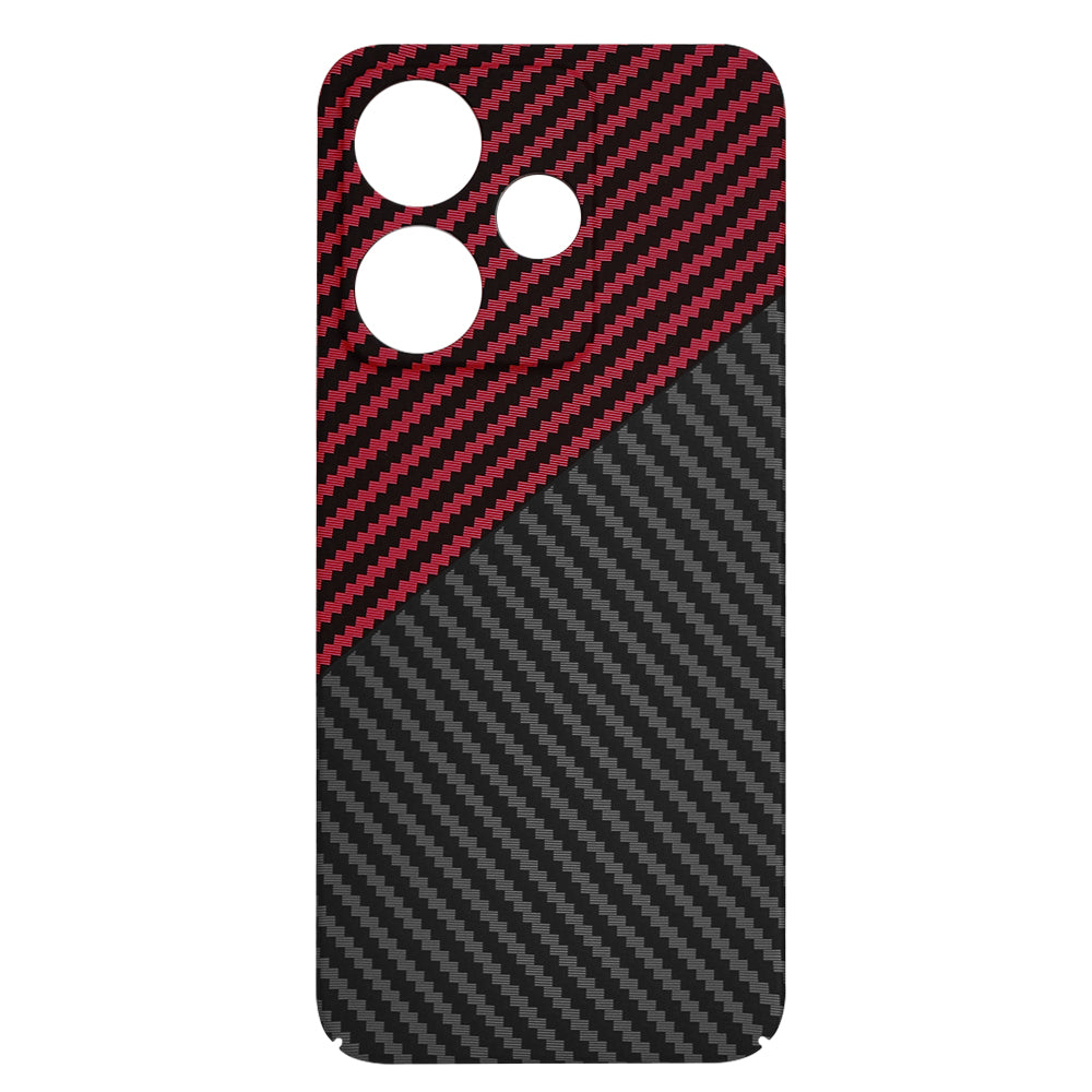 Techsuit - Carbonite FiberShell - Xiaomi Redmi 13 / Poco M6 4G - Red Vortex