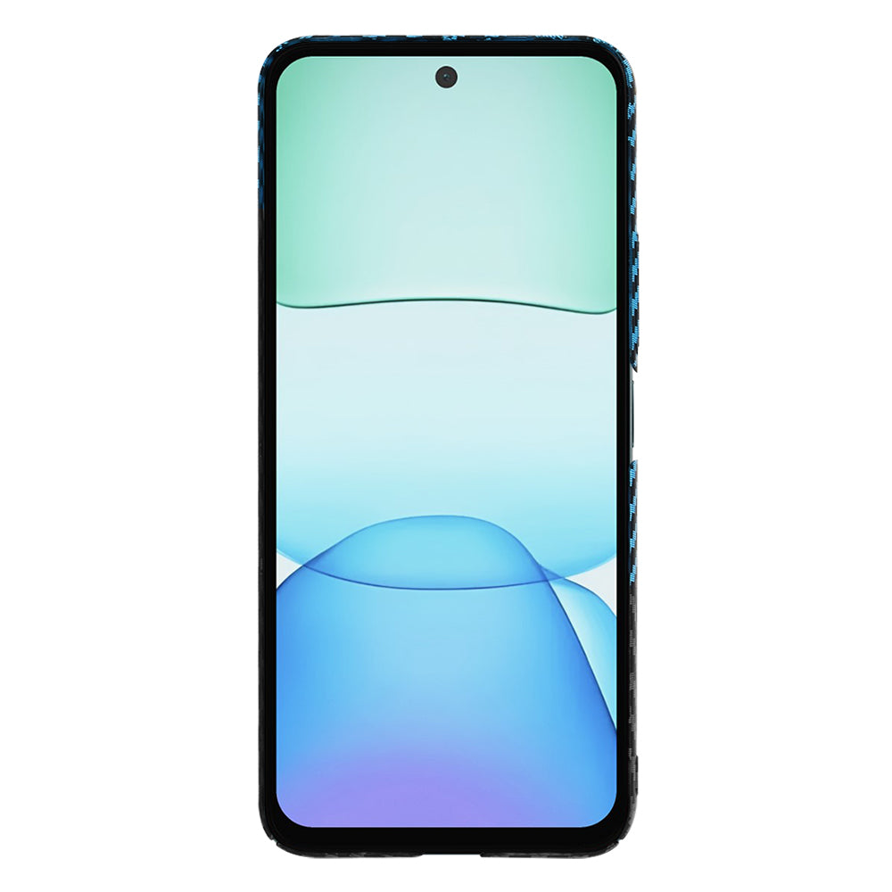 Techsuit - Carbonite FiberShell - Xiaomi Redmi 13 / Poco M6 4G - Blue Pulse