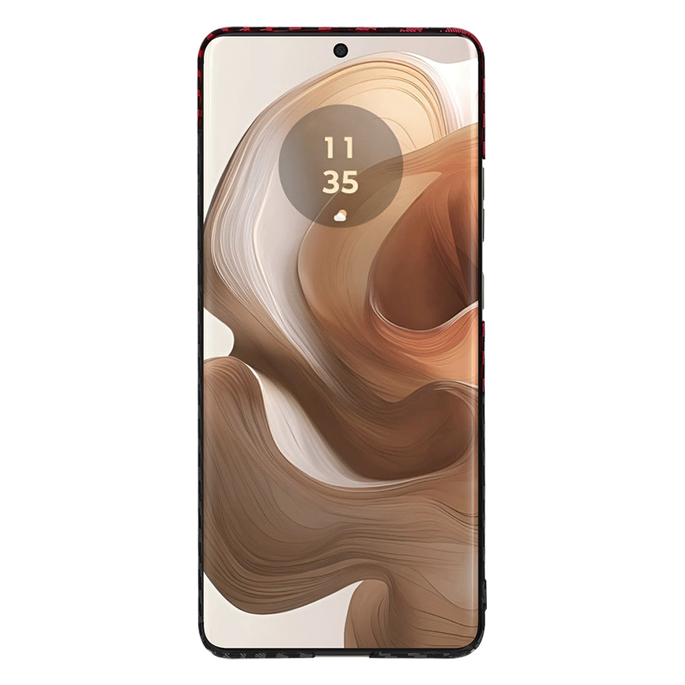 Techsuit - Carbonite FiberShell - Motorola Edge 50 Ultra - Red Vortex