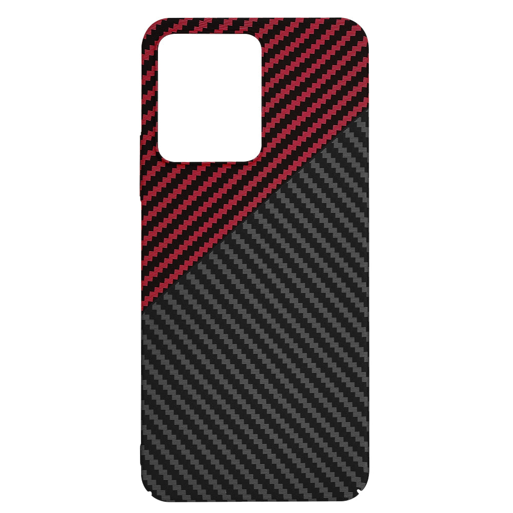 Techsuit - Carbonite FiberShell - Xiaomi Redmi 13C 4G / Redmi 13C 5G / Poco C65- Red Vortex