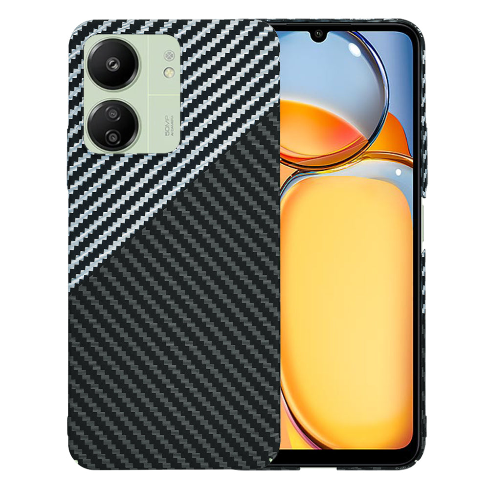 Techsuit - Carbonite FiberShell - Xiaomi Redmi 13C 4G / Redmi 13C 5G / Poco C65 - Stealth Gray