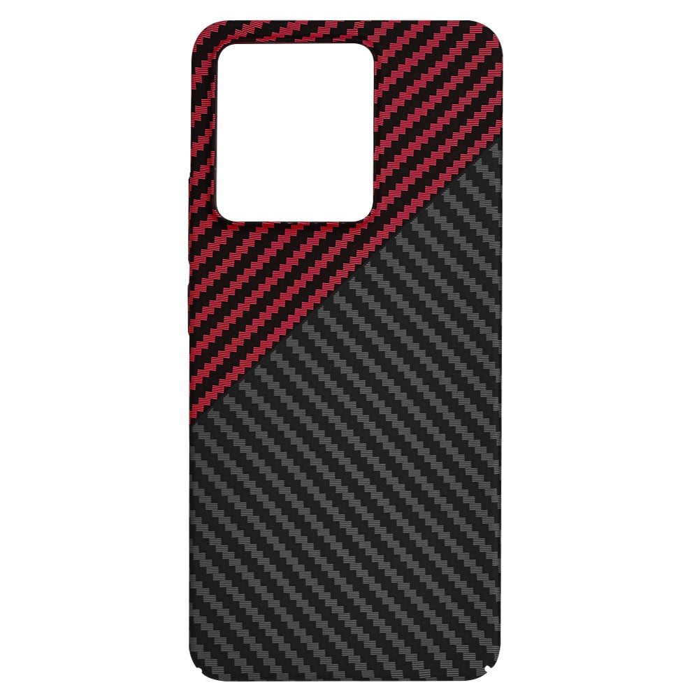 Techsuit - Carbonite FiberShell - Xiaomi Redmi Note 13 4G - Red Vortex