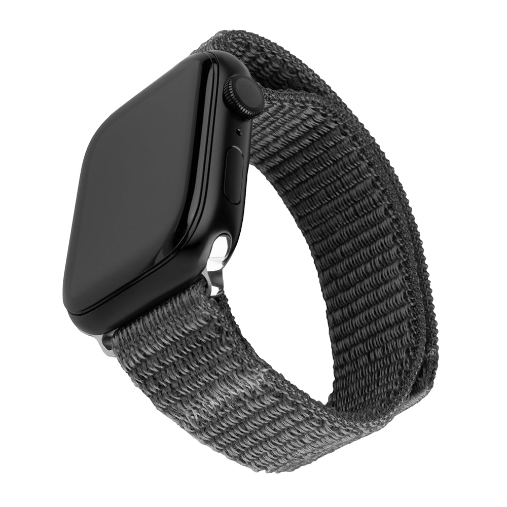 Fixed - Nylon Sporty Strap 32mm - Apple Watch 1/2/3/4/5/6/7/8/9/10/SE/SE 2 (38/40/41/42mm) - Dark Gray