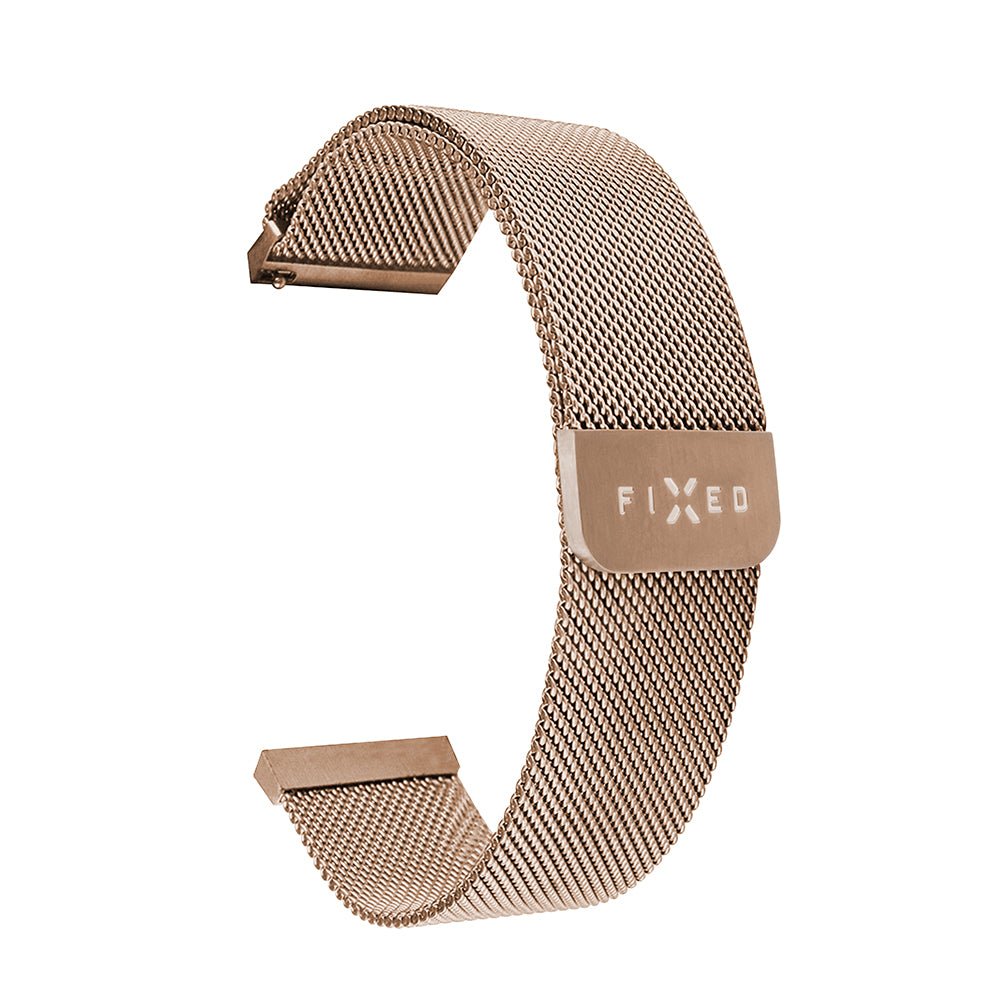 Fixed - Mesh Strap 22mm - Huawei Watch GT 2 (46mm)/GT 2 Pro/GT 3 Pro (46mm)/Ultimate, Xiaomi Watch S1 - Rose Gold