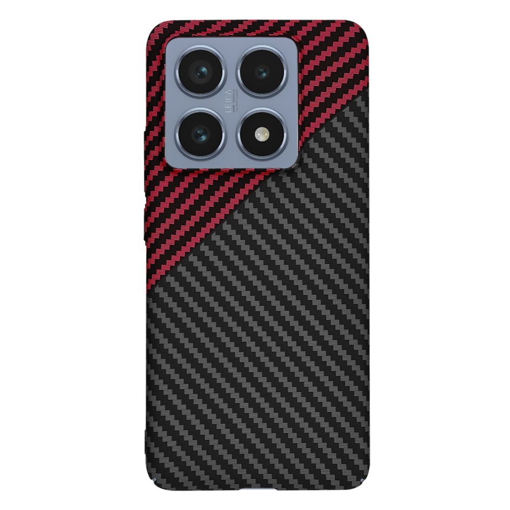 Techsuit - Carbonite FiberShell - Xiaomi 14T Pro - Red Vortex