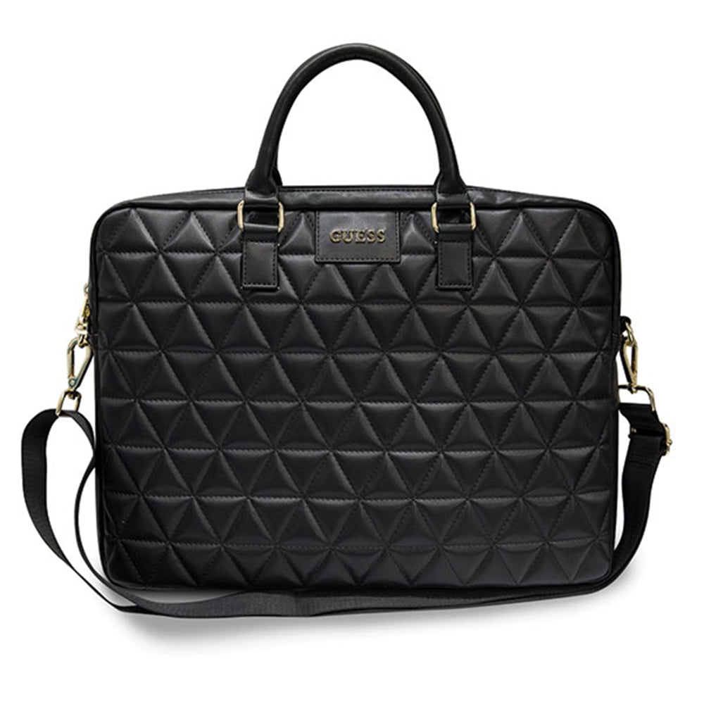Guess Quilted Computer Bag Τσάντα κατάλληλη για laptop 15" (Black-GUCB15QLBK)
