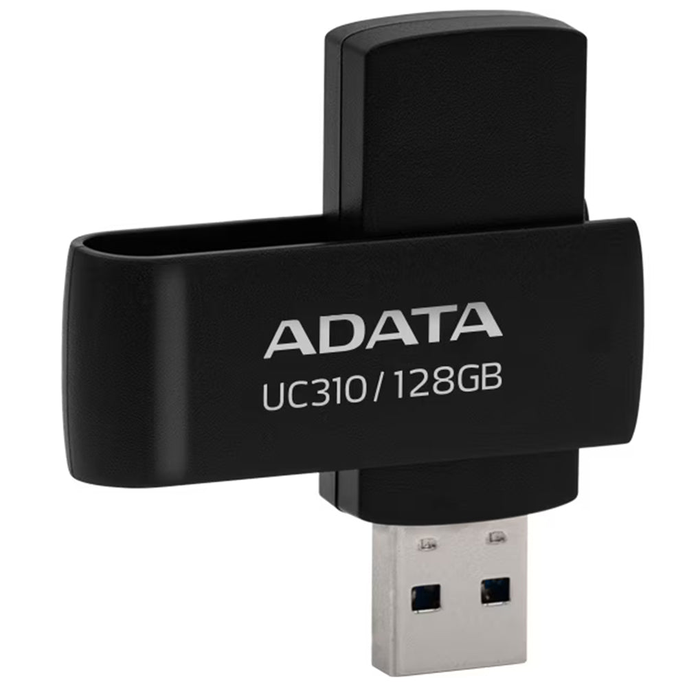 Adata - Memory Stick (UC310-128G-RBK) - USB 3.2 FlashDrive, 128GB - Black