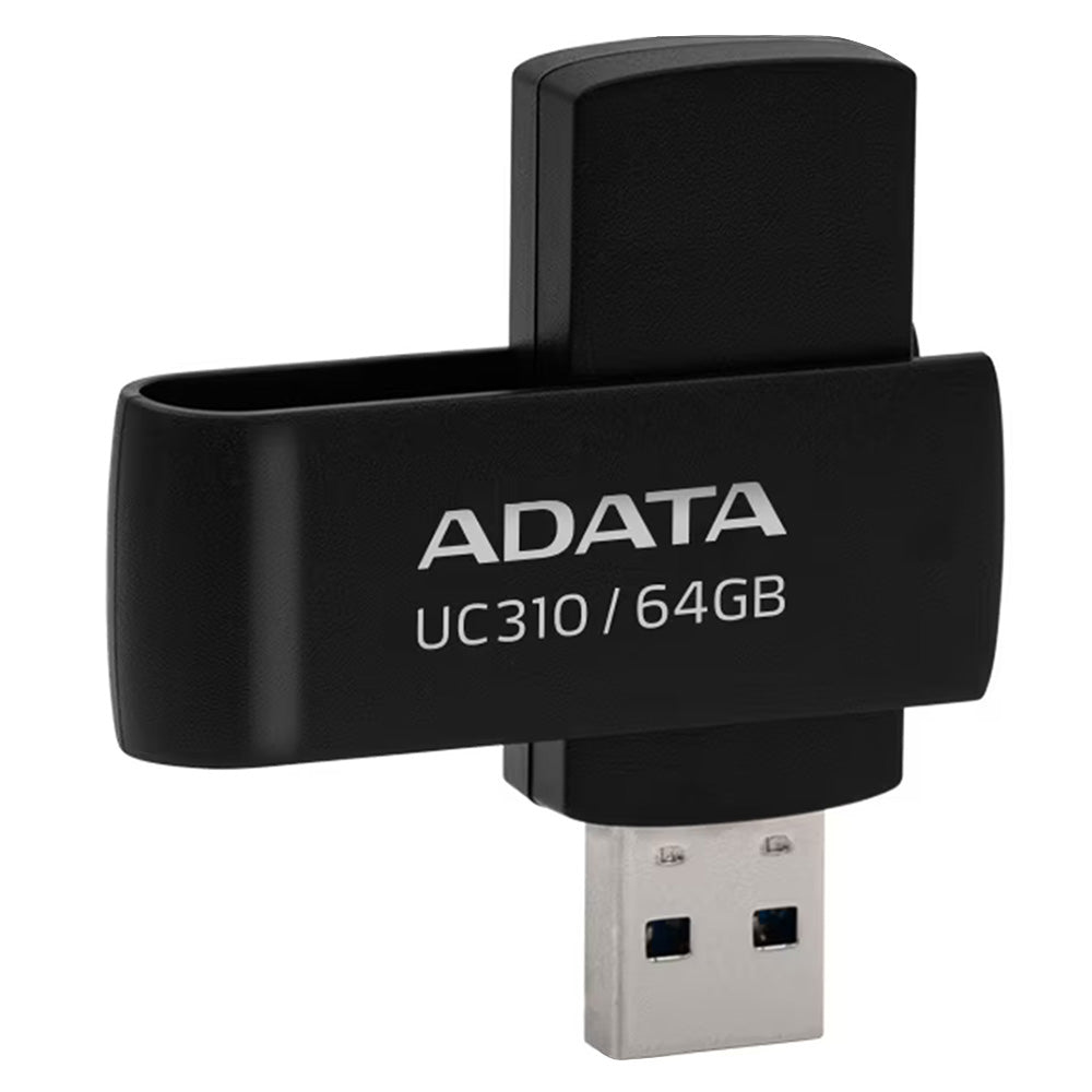Adata - Memory Stick (UC310-64G-RBK) - USB 3.2 FlashDrive, 64GB - Black