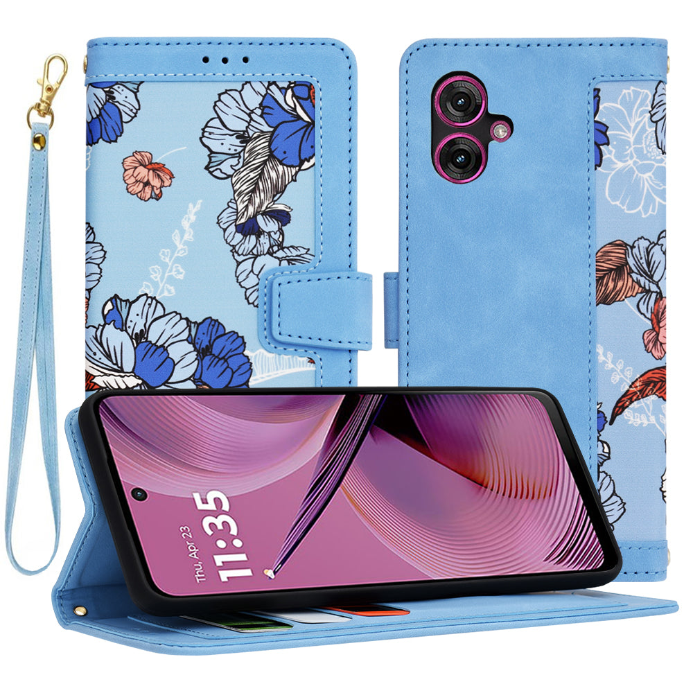 Techsuit - FlipCraft - Motorola Moto G55 - VibrantÂ Blue