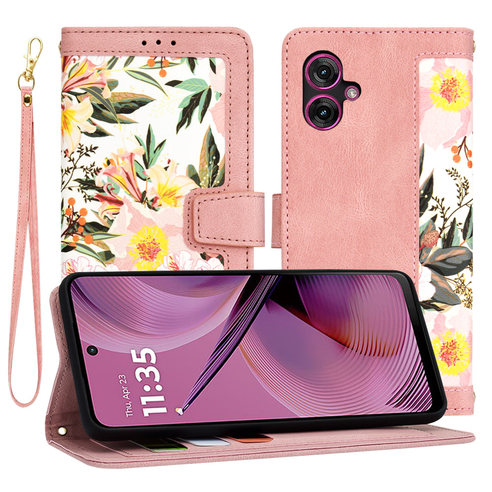 Techsuit - FlipCraft - Motorola Moto G55 - Sweetheart Pink