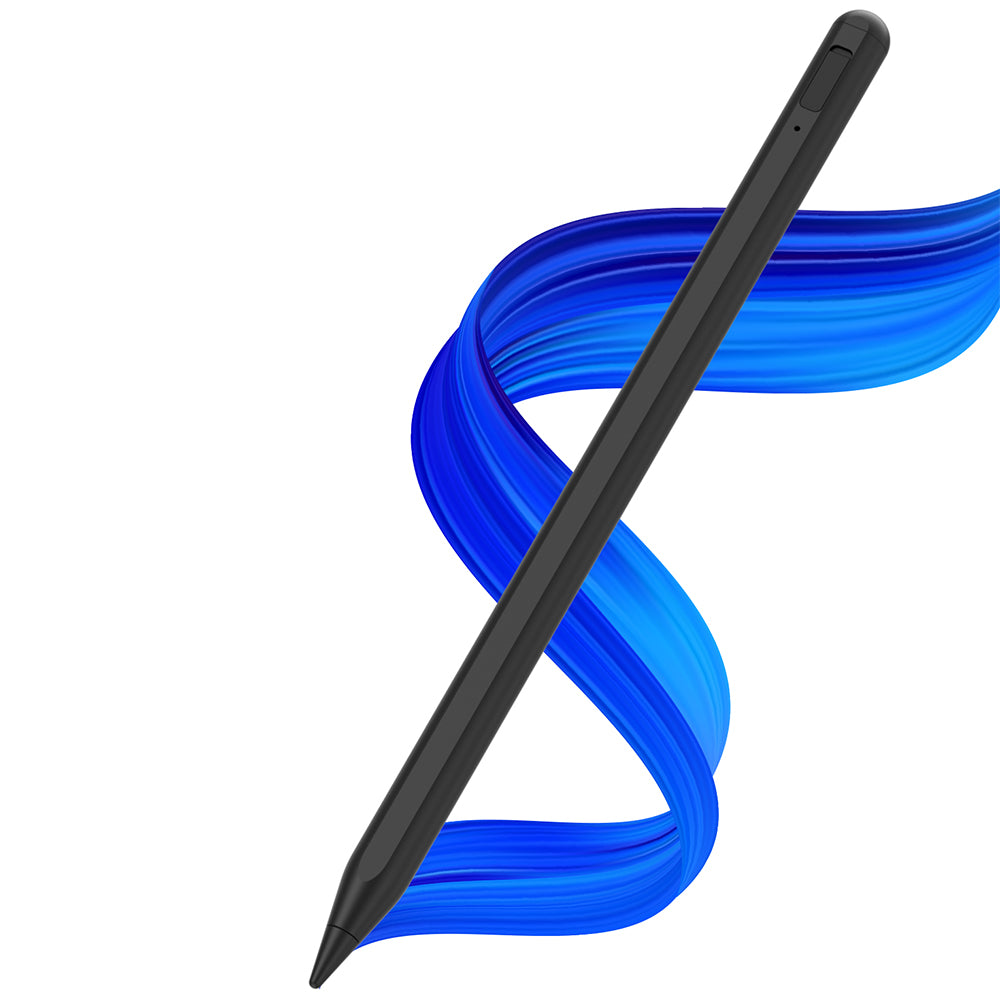 Techsuit - Τεχνολογία > Αξεσουάρ Κινητών > Γραφίδες Αφής (AC10SH) - for iPad, Bluetooth, Type-C, 125mAh, Palm Rejection, Replaceable Apple Nib - Black Diamond