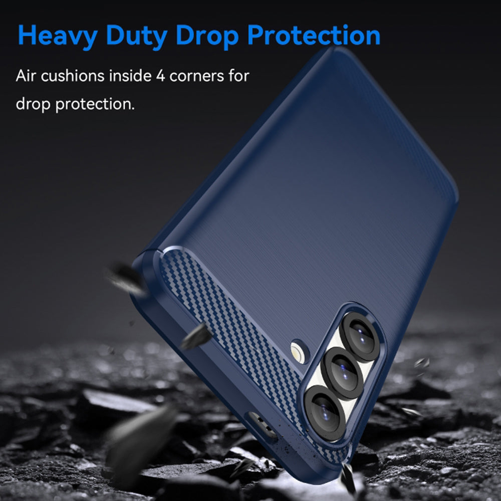 Techsuit - Carbon Silicone - Galaxy S25 Plus - Blue