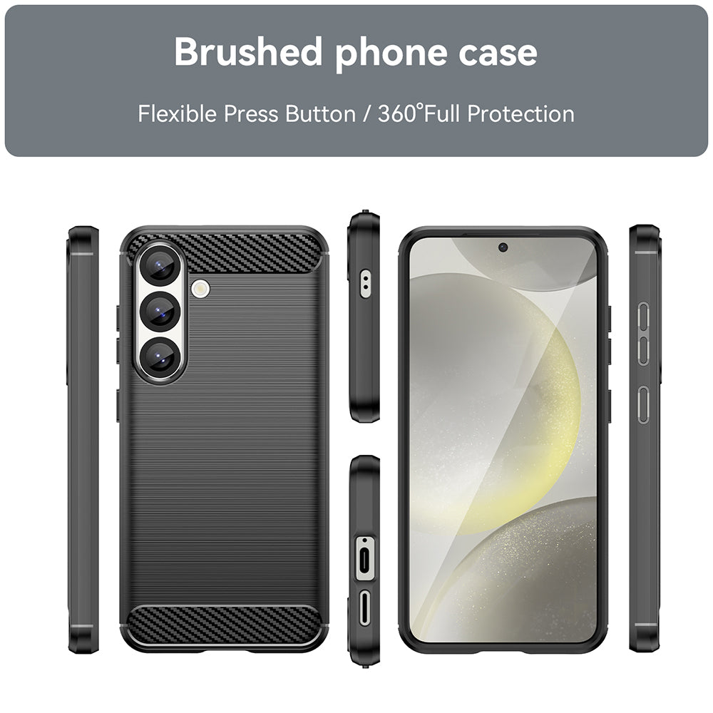 Techsuit - Carbon Silicone - Galaxy S25 Plus - Black