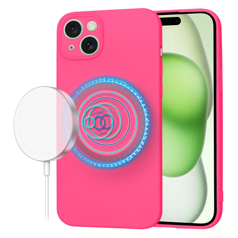 Techsuit - SoftFlex MagSafe - iPhone 15 Plus - Hot Pink