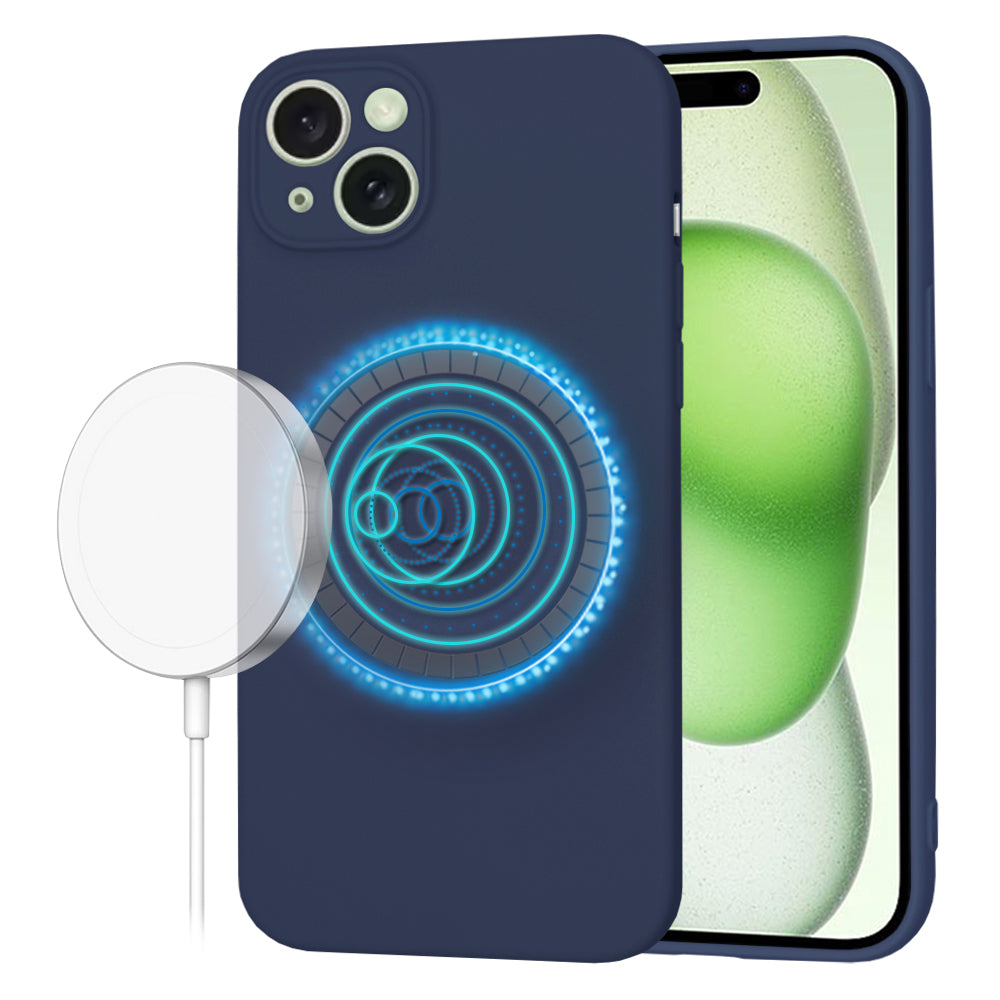 Techsuit - SoftFlex MagSafe - iPhone 15 Plus - Navy Blue