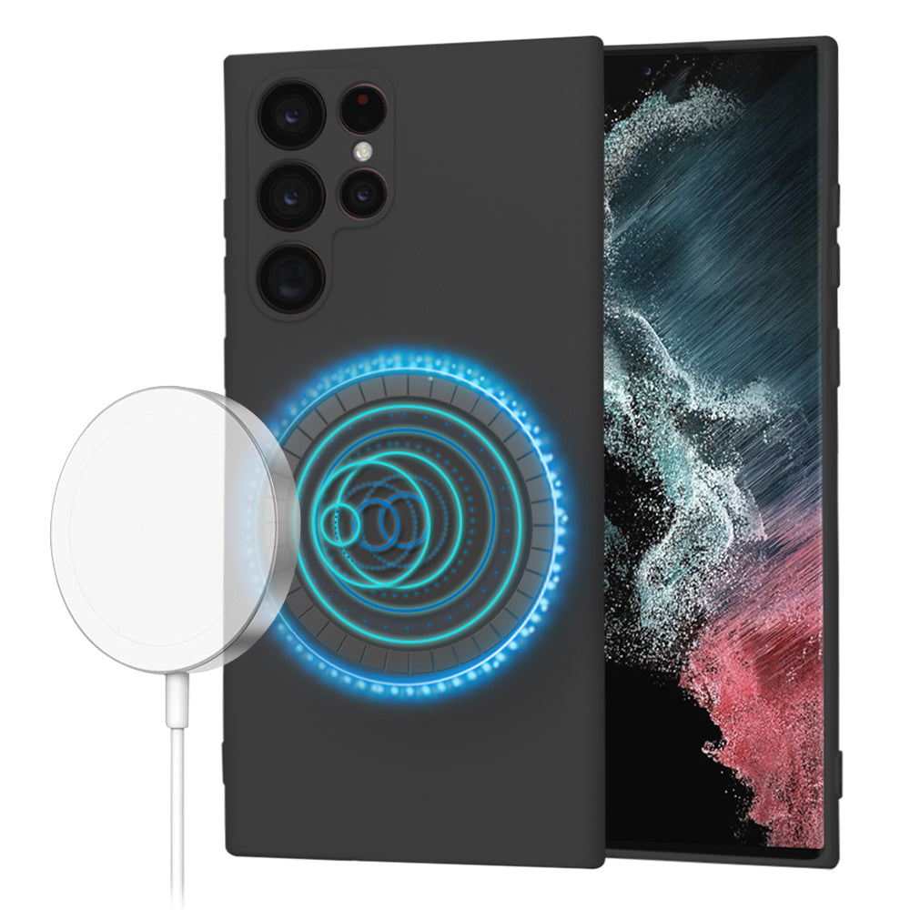 Techsuit - SoftFlex MagSafe - Samsung Galaxy S22 Ultra 5G - Black