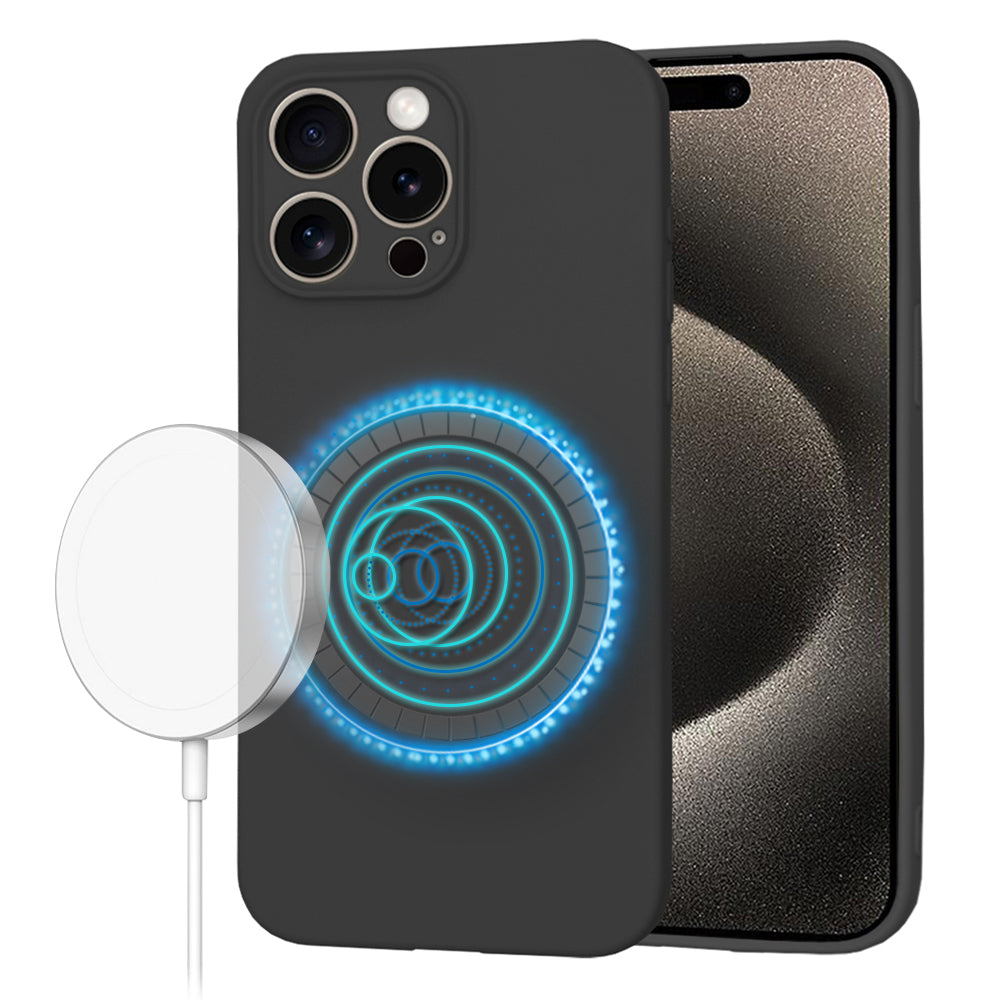 Techsuit - SoftFlex MagSafe - iPhone 15 Pro Max - Black