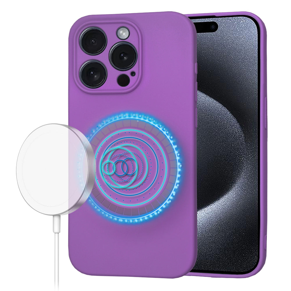 Techsuit - SoftFlex MagSafe - iPhone 15 Pro - Purple