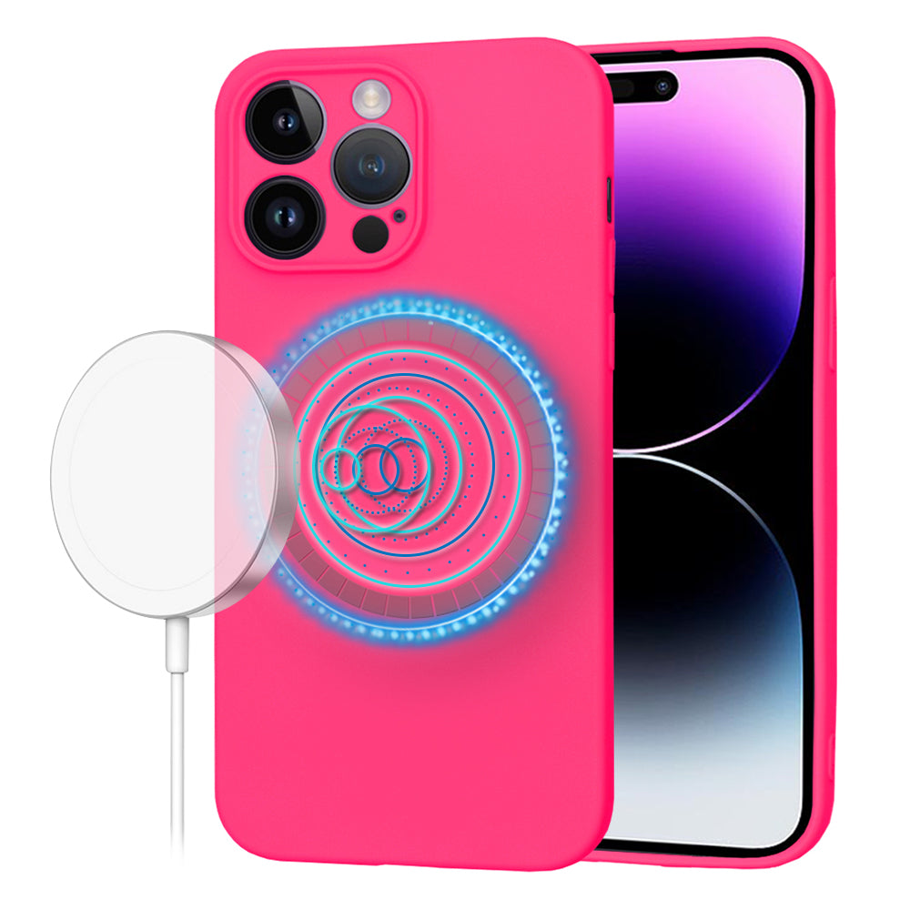 Techsuit - SoftFlex MagSafe - iPhone 14 Pro Max - Hot Pink