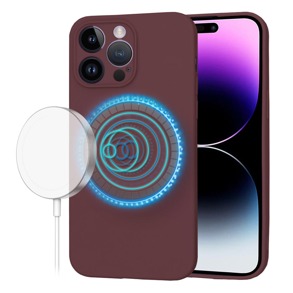 Techsuit - SoftFlex MagSafe - iPhone 14 Pro Max - Plum Red