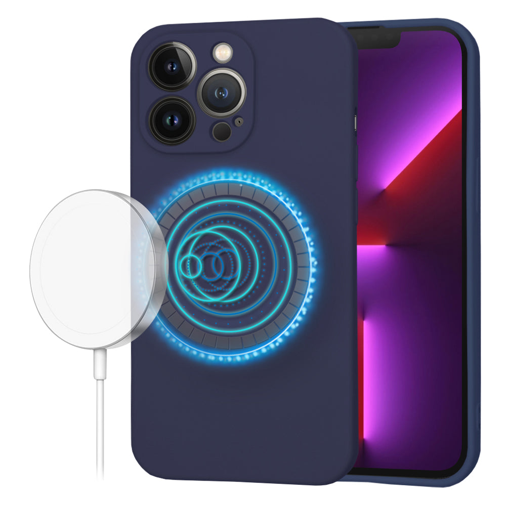 Techsuit - SoftFlex MagSafe - iPhone 13 Pro - Navy Blue