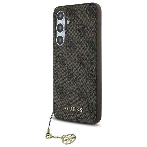 Guess - Hardcase 4G Charms Collection (GUHCS24FEGF4GBR) - Samsung Galaxy S24 FE - Brown