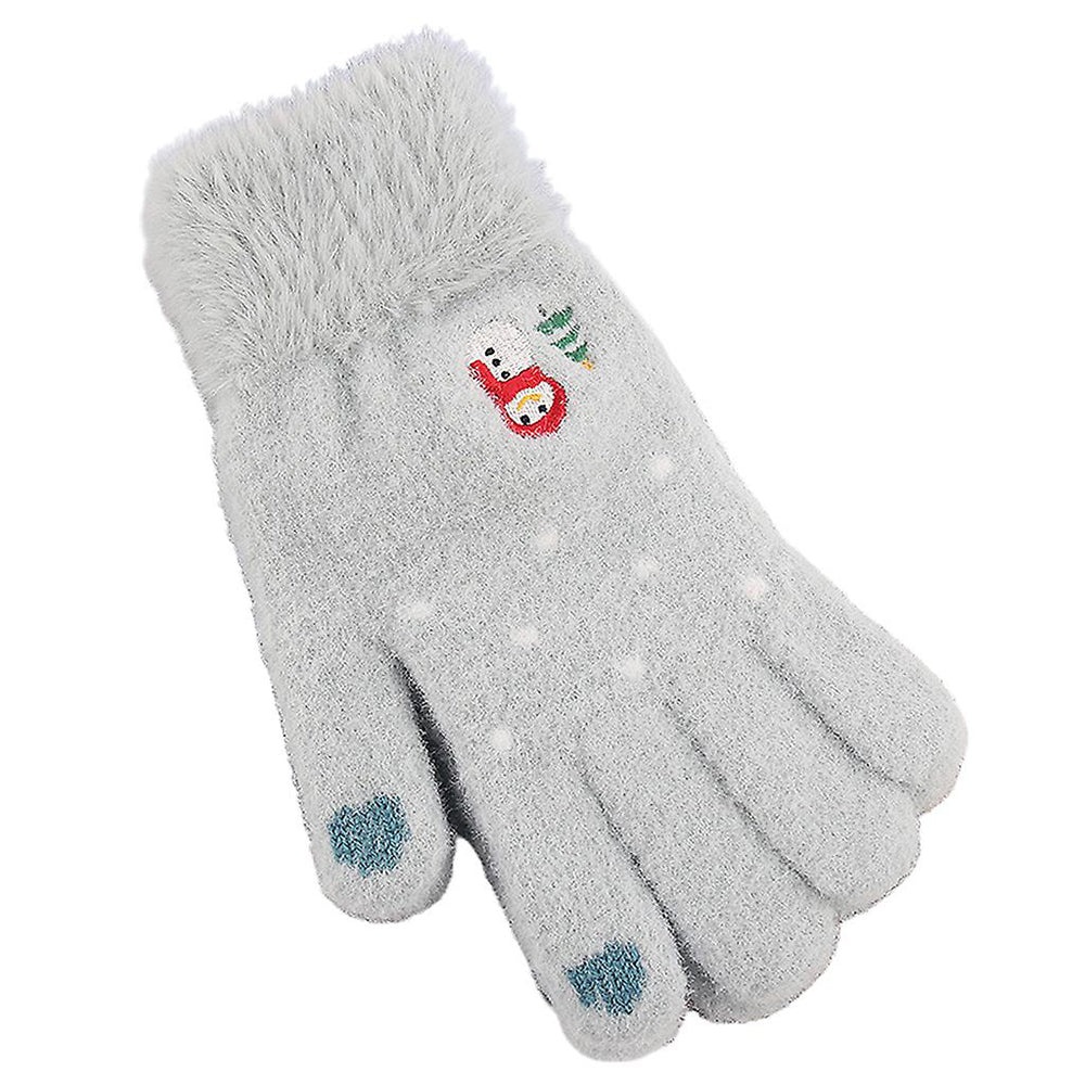 Techsuit - Gloves (ST0011) - from Mink Fur, Size 21cm - Blue