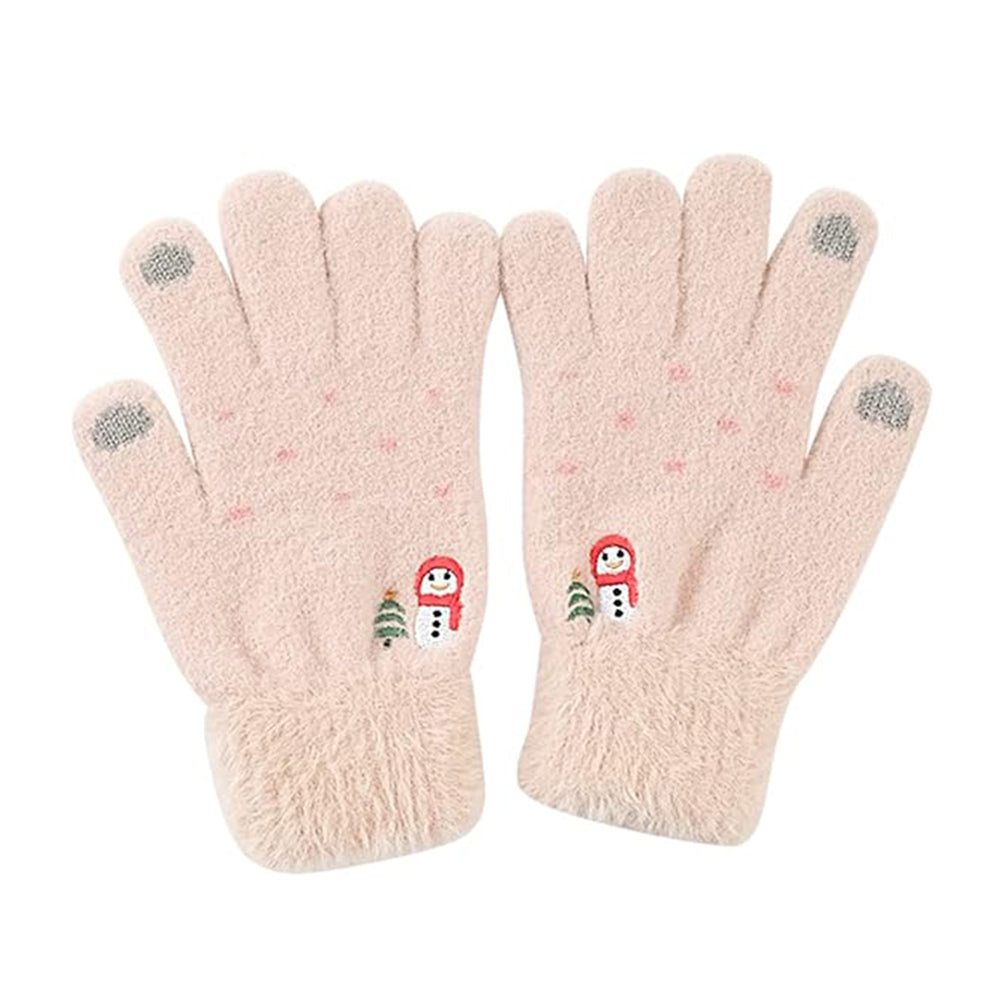 Techsuit - Gloves (ST0011) - from Mink Fur, Size 21cm - Beige