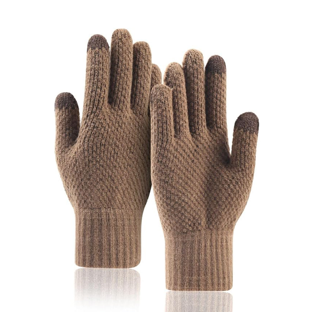 Techsuit - Gloves (ST0013) - from Acrylic, Size 22cm - Coffee