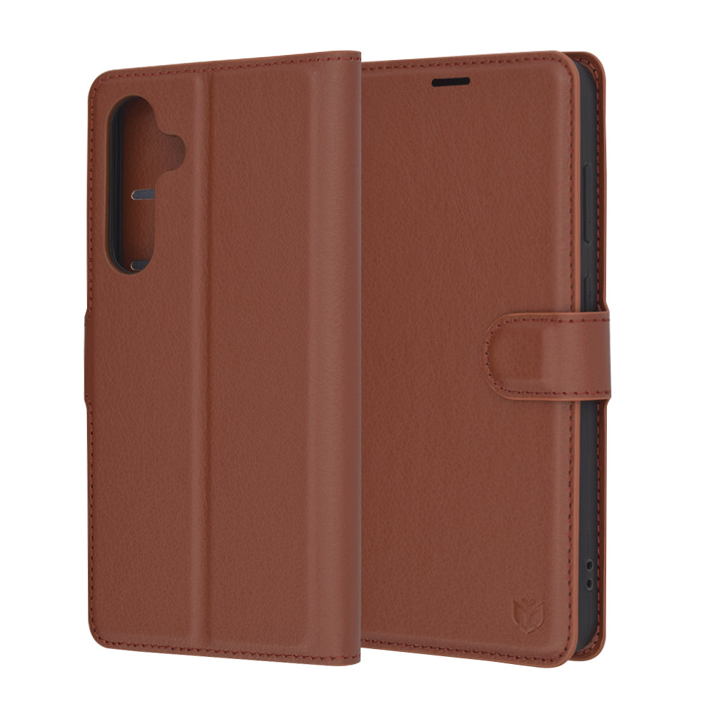 Techsuit - Leather Folio - Galaxy S24 FE - Brown