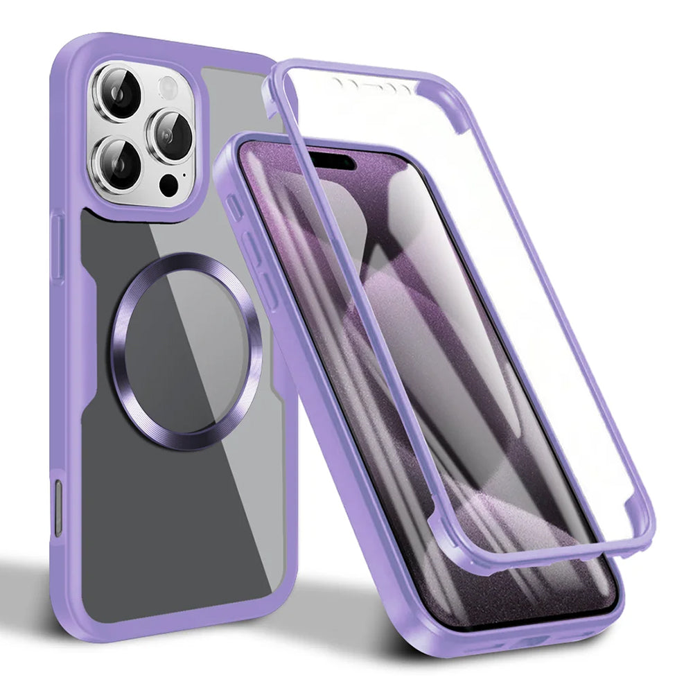 Techsuit - ColorVerse 360 MagSafe Series + Screen Protector - iPhone 16 Pro Max - Purple