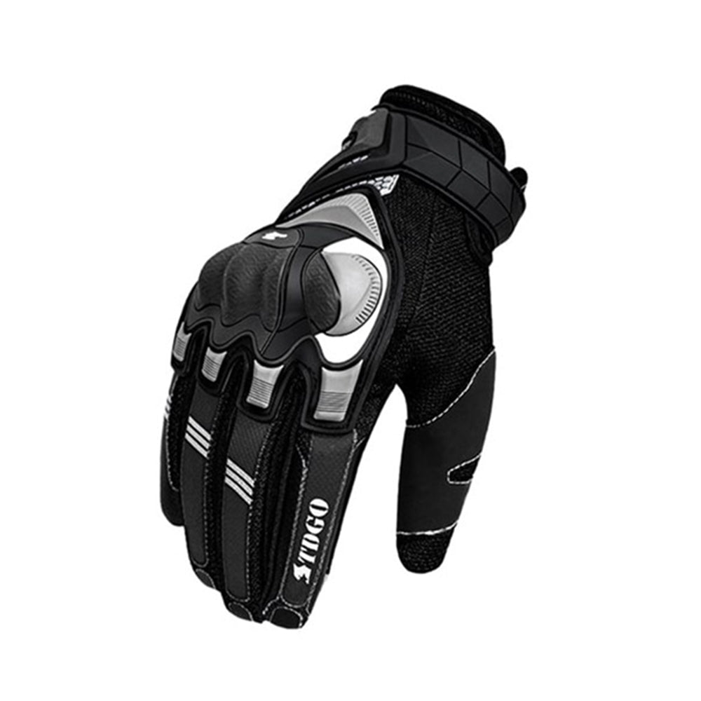 Techsuit - Touchscreen Gloves (OG105) - TDGO, for Motorcycle / ATV / Scooter, Size XL - Black