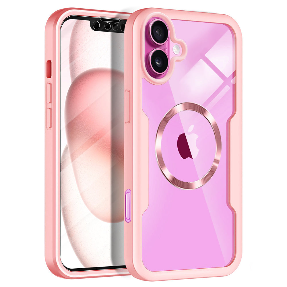 Techsuit - ColorVerse 360 MagSafe Series + Screen Protector - iPhone 16 Plus - Pink