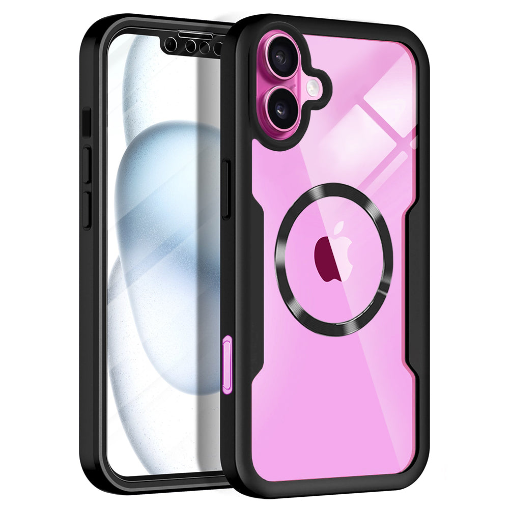 Techsuit - ColorVerse 360 MagSafe Series + Screen Protector - iPhone 16 Plus - Black