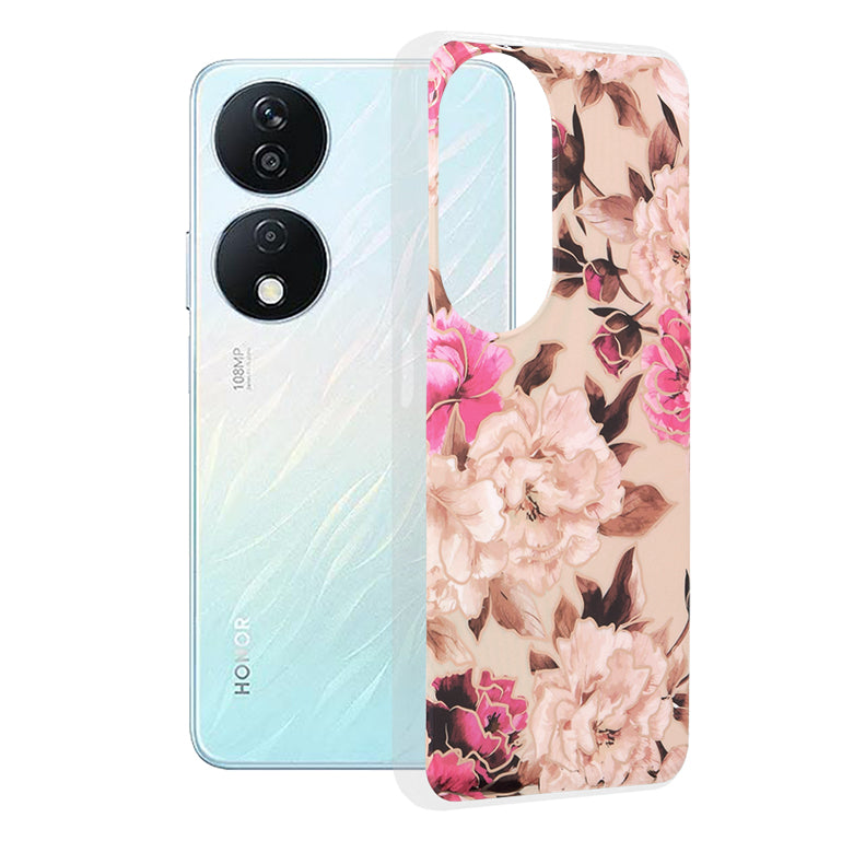 Techsuit - Marble Series - Honor X7b / X7b 5G / 90 SMART - Mary Berry Nude