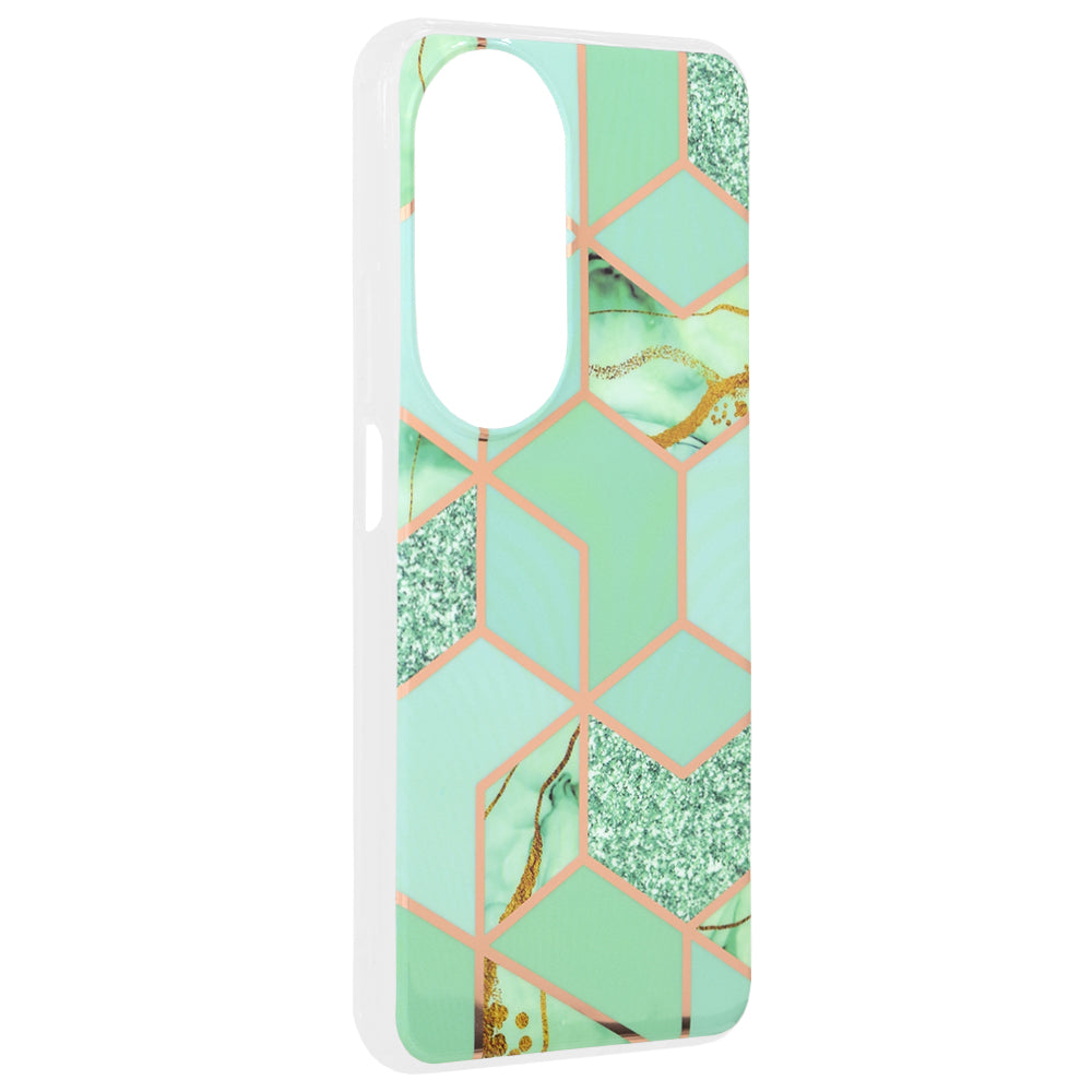 Techsuit - Marble Series - Honor X7b / X7b 5G / 90 SMART - Green Hex