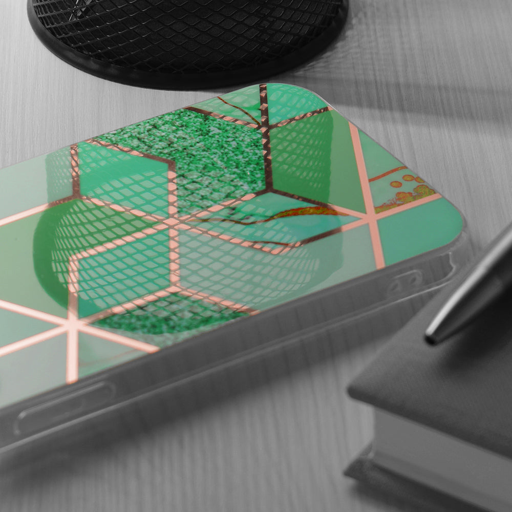 Techsuit - Marble Series - Honor X7b / X7b 5G / 90 SMART - Green Hex