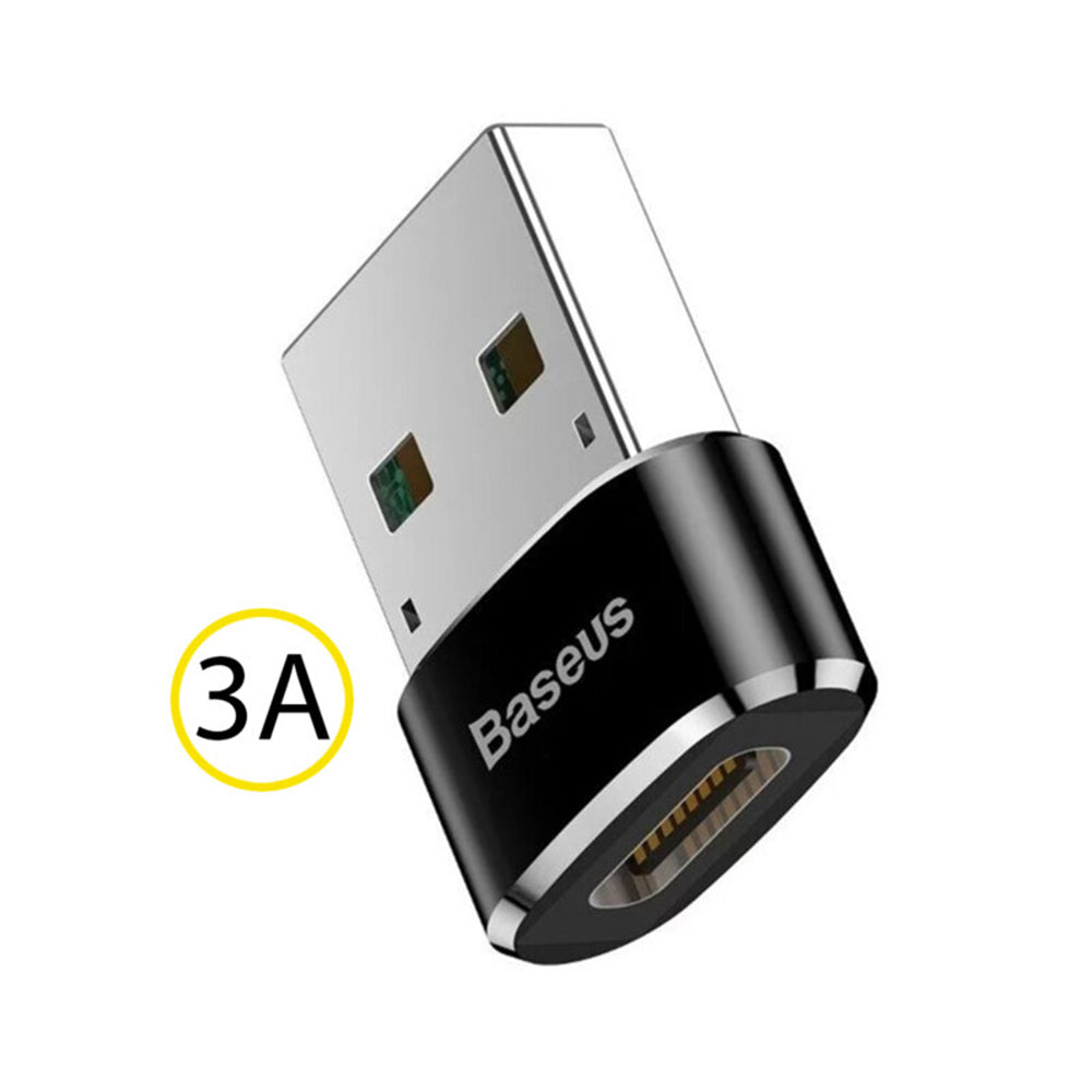 Baseus - OTG Adapter (CAAOTG-01) - Type-C to USB, Plug & Play, 3A - Black