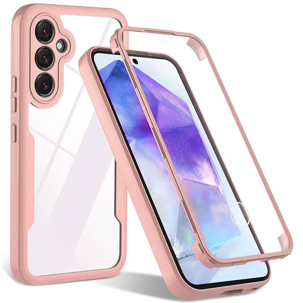 Techsuit - ColorVerse 360 Series + Screen Protector - Samsung Galaxy S24 Plus - Pink