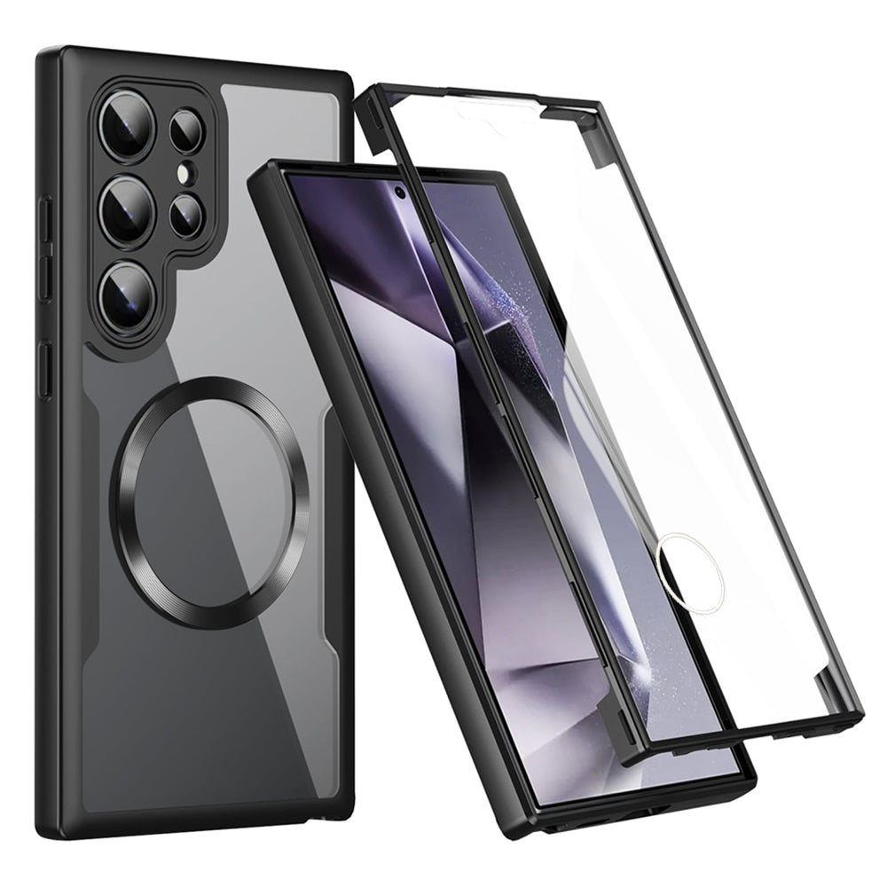 Techsuit - ColorVerse 360 MagSafe Series + Screen Protector - Samsung Galaxy S24 Ultra - Black