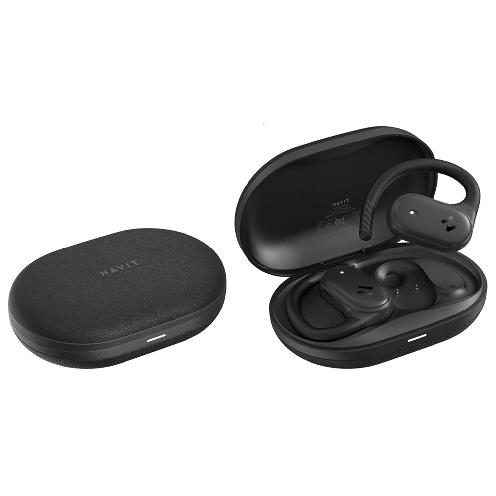 Havit - Wireless Earbuds (OWS915) - with Microphone, Bluetooth 5.4, TWS, ENC, IPX5, USB-C, 1000mAh, Havit Life App - Black