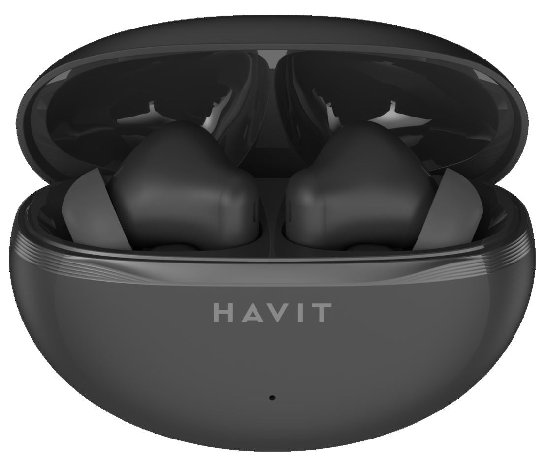 Havit - Wireless Earbuds (TW986) - In-ear, Bluetooth 5.4, with Microphone, TWS, ENC, Type-C, 400mAh - Black