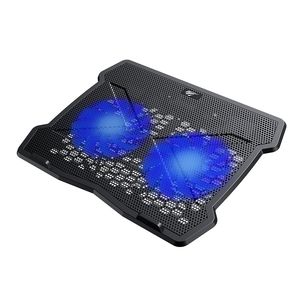 Havit - Cooling Pad (F2075) - for Laptop, 10 - 15.6", 2x USB, 26dBA - Black
