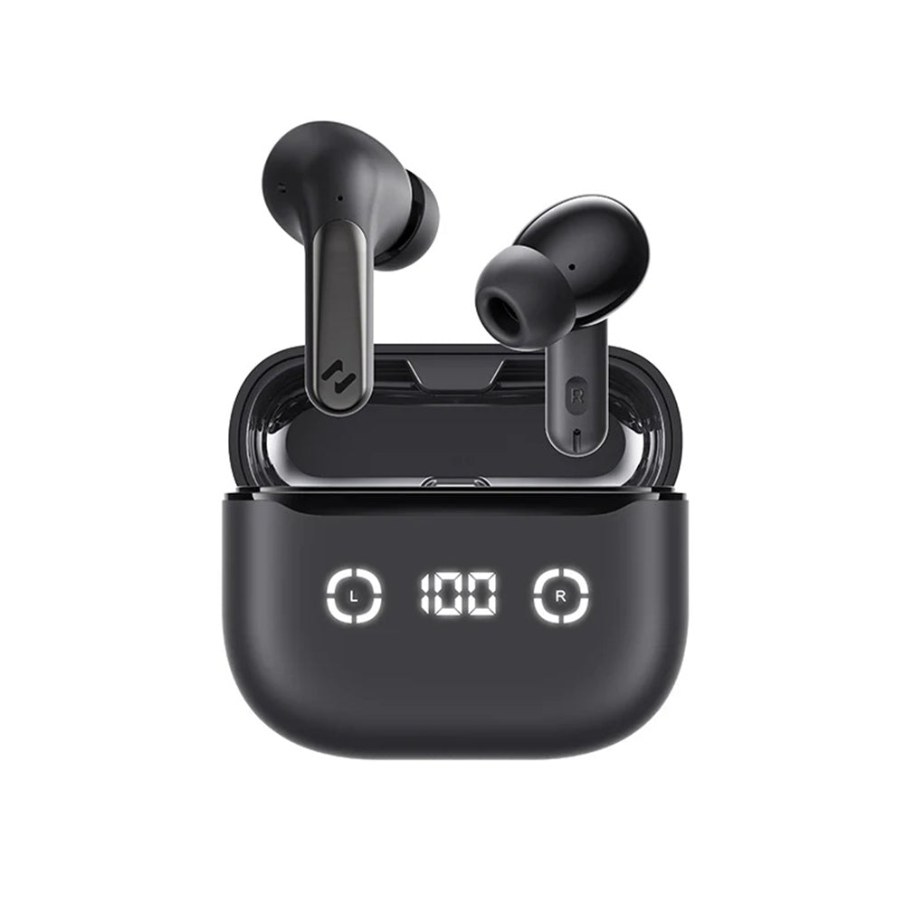 Havit - Wireless Earbuds (TW984) - Bluetooth 5.4, ANC, Digital Display, True Wireless, Type-C, 420mAh, Havit Life App - Black