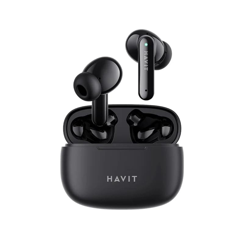 Havit - Wireless Earbuds (TW967 Pro) - with Microphone, Bluetooth 5.3, True Wireless Stereo, Type-C, 300mAh - Black