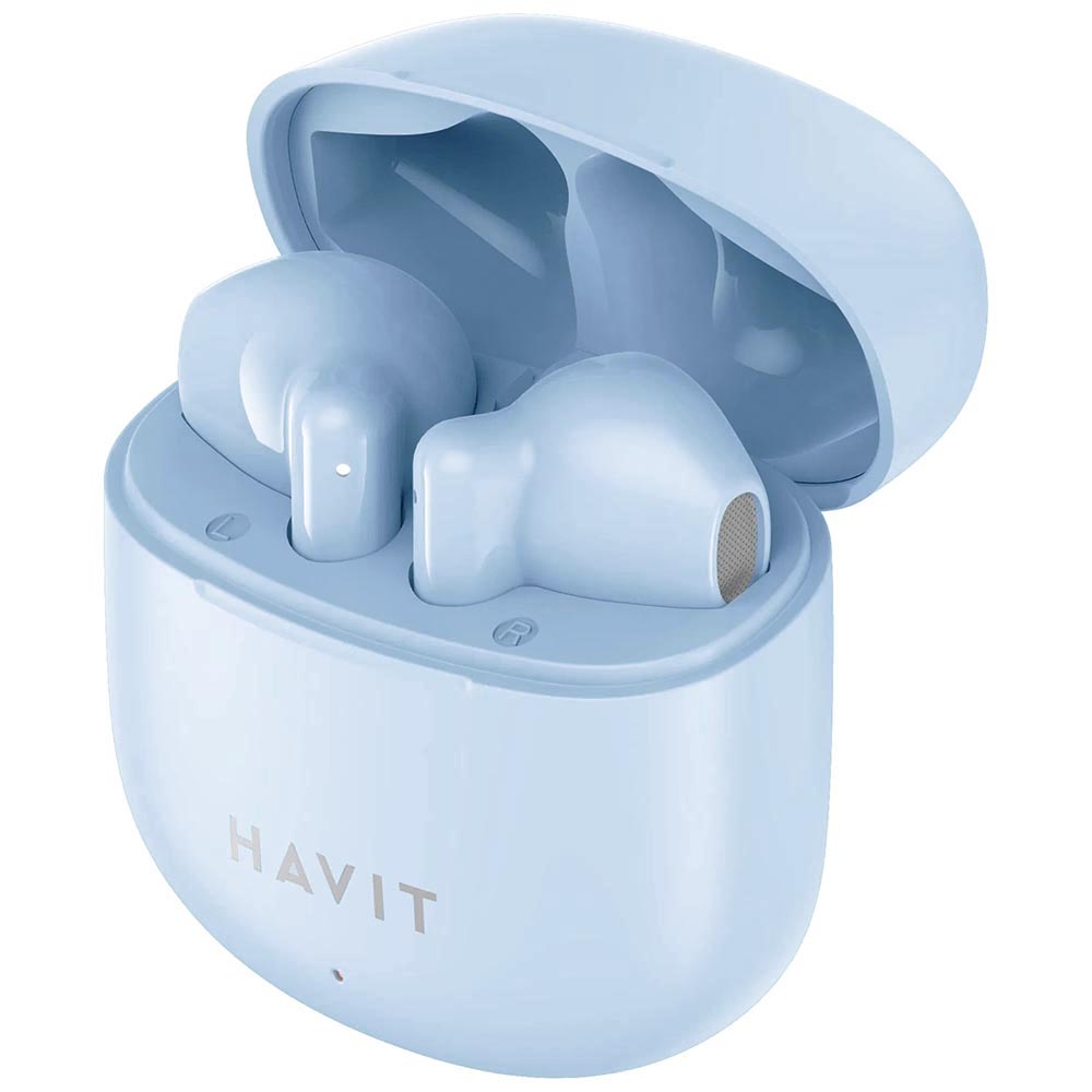 Havit - Wireless Earbuds (TW976) - with Microphone, Bluetooth 5.3, True Wireless Stereo, Type-C, 300mAh - Blue