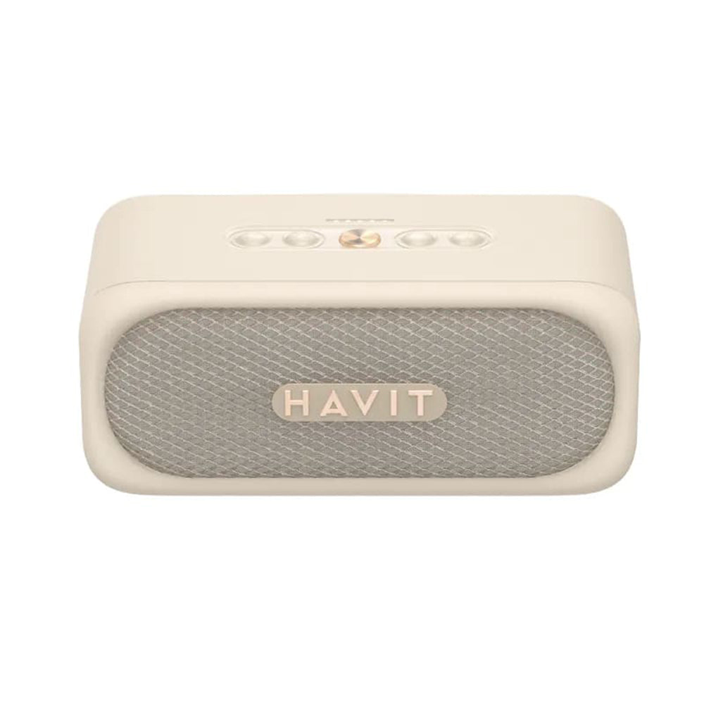 Havit - Wireless Speaker (SK905BT) - Type-C, Bluetooth 5.3, TWS, TF, AUX, Hands-Free Call, IPX7, 2000mAh - Beige