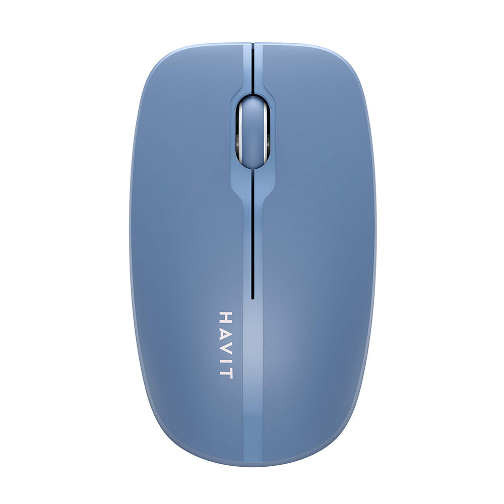 Havit - Wireless Mouse (MS53WB) - 2.4GHz, 1600 DPI, AA Battery, ABS, PC - Blue