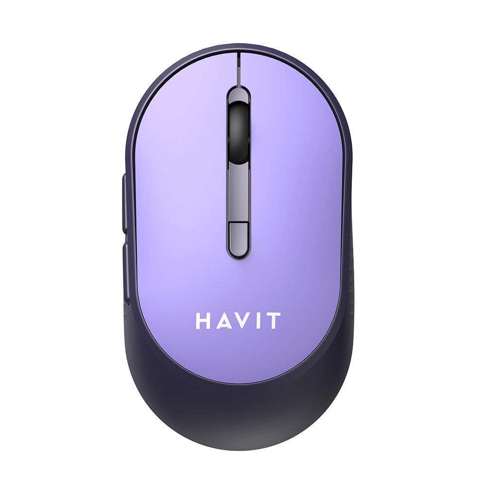 Havit - Wireless Mouse (MS78GT) - 2.4GHz, 1200/2400/3200 DPI, AA Battery - Purple