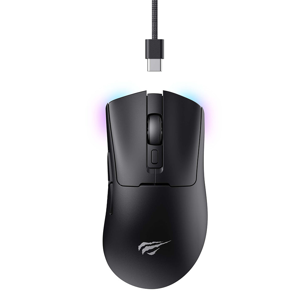 Havit - Wireless Gaming Mouse (MS966WB) - 2.4GHz, 800/1600/2400/3200/6000/10000 DPI, 500mAh - Black